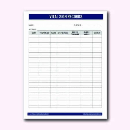 product image-vital sign records