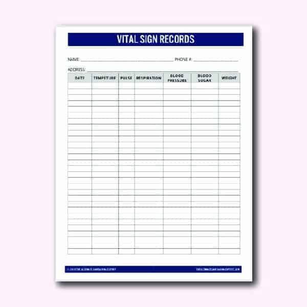 product image-vital sign records