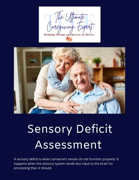 cover page for Sensory Deficit Assessment
