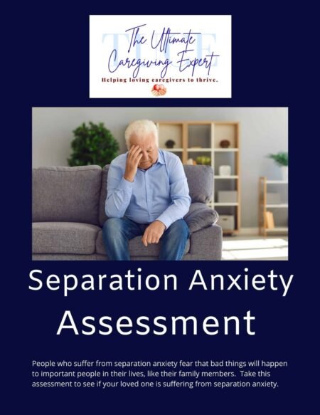 cover page for Separation Anxiety Assessment