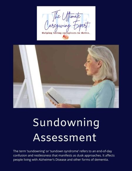 cover page for Sundowning Assessment